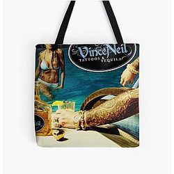 Vince Neil tattoos tequila All Over Print Tote Bag