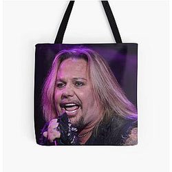 Vince Neil Band Photograph All Over Print Tote Bag