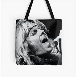 Vince Neil BW Photograph All Over Print Tote Bag