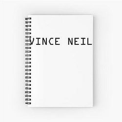 Vince Neil Spiral Notebook
