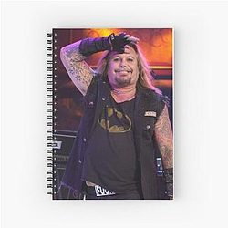 Vince Neil Band Photograph Spiral Notebook