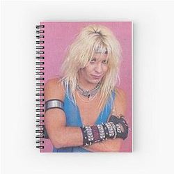 Vince Neil Nikki Sixx Spiral Notebook