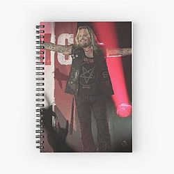 Vince Neil Photograph Spiral Notebook