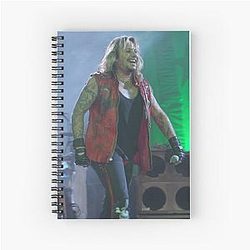 Vince Neil Photograph Spiral Notebook
