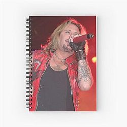Vince Neil Photograph Spiral Notebook