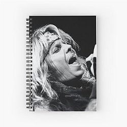 Vince Neil BW Spiral Notebook