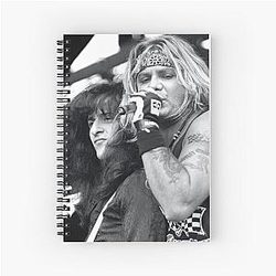 Steve Stevens and Vince Neil - Vince Neil Band - BW Photograph Notebook