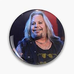 Vince Neil Band Photograph Pin