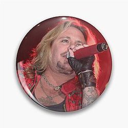 Vince Neil: Photograph Pin