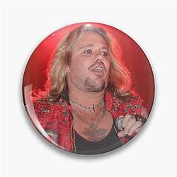 Vince Neil Photograph Pin