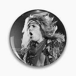 Vince Neil - BW Photograph Pin