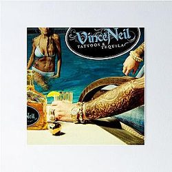 Vince Neil tattoos tequila print