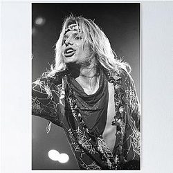 Vince Neil BW Photograph