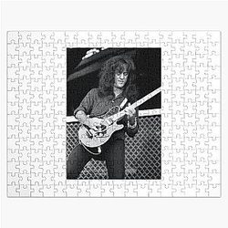 Steve Stevens Vince Neil Band BW Photograph Jigsaw Puzzle