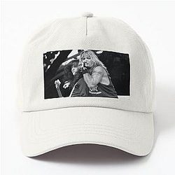 Steve Stevens and Vince Neil 
Vince Neil Band 
BW Photograph Dad Hat