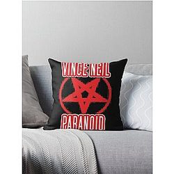 Vince Neil Paranoia Throw Pillow