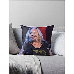 Vince Neil Band - Photograph Throw Pillow