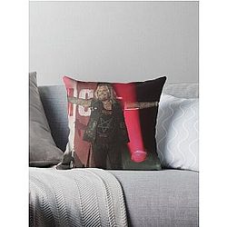 Vince Neil Photograph Throw Pillow
