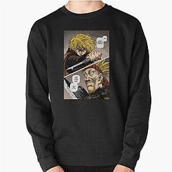 Vinland Saga Sweatshirts - Best Thorkell The Tall - Vintage Art Sticker Pullover Sweatshirt RB1710