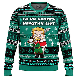 I’m on Santa’s Naughty List Vinland Saga Ugly Christmas Sweater