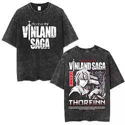 Thorfinn Viking PTTT2404 Washed  Vinland Saga T-Shirts