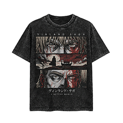 Vinland Saga Washed T -Shirt NTT1409 Vinland Saga T-Shirts