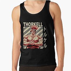 Vinland Saga Tank Tops - Thorkell the Tall - Vintage Art Tank Top RB1710