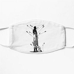 Vinland Saga Face Masks - Anime. Vinland Saga. Thors. Thorfinn. Black and white. Flat Mask RB1710