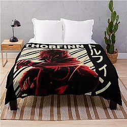 Vinland Saga Blanket - Thorfinn Karlsefni - Vintage Art Throw Blanket RB1710
