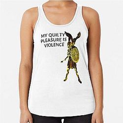 Guilty Pleasure Quotes - athena greek goddes - violent femmes Racerback Tank Top