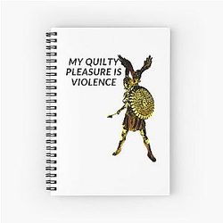 Guilty Pleasure Quotes - athena greek goddes - violent femmes Spiral Notebook