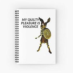 Guilty Pleasure Quotes - athena greek goddes - violent femmes Spiral Notebook