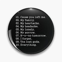 Violent Femmes T-ShirtViolent Femmes - Kiss Off Countdown d Pin