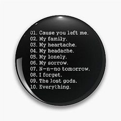 Violent Femmes - Kiss Off Countdown d T-Shirt Pin