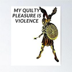 Guilty Pleasure Quotes - athena greek goddes - violent femmes Poster