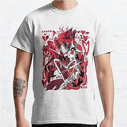 of Charlie + Alastor 2023 Hazbin Hotel V-day Inspired Fanmerch (White BG) Classic T-Shirt