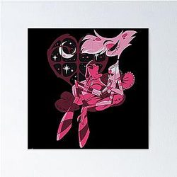 Angel Dust and Fat Nugget Valentines Night - Hazbin Hotel  Poster
