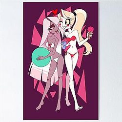 Charlie and Vaggie Bikini Poster