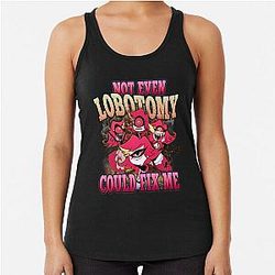 Hazbin Hotel Niffty - Not even lobotomy could fix me Racerback Tank Top