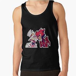 Alastor vs. Lucifer Morningstar Hazbin Hotel Tshirt Sticker Tank Top