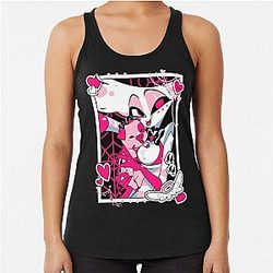Angel Dust and Fat Nugget Selfie - Hazbin Hotel  Racerback Tank Top