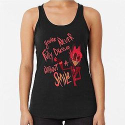 Mens My Favorite Alastor Hazbin Hotel Gifts Music Fans Racerback Tank Top