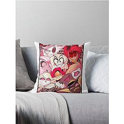 Charlie and Friends! - Hazbin Hotel Throw Pillow