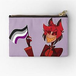 Hazbin Hotel Alastor - Asexual pride Zipper Pouch