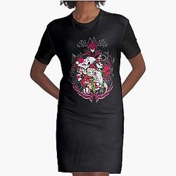 " vivziepop  Colorful" Graphic T-Shirt Dress