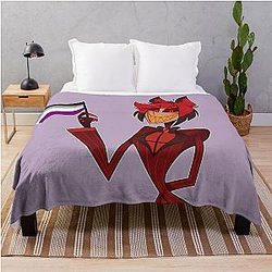 Hazbin Hotel Alastor - Asexual pride Throw Blanket