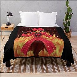 Women Men Alastor Charlie Hazbin Hotel Gift For Movie Fans Throw Blanket