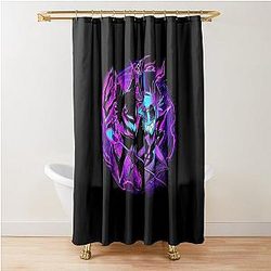 Alastor and His Shadow - Hazbin Hotel  Shower Curtain