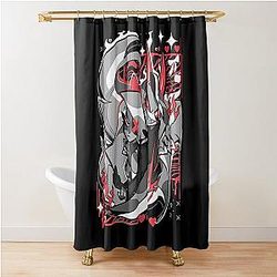 Hazbin Hotel Charlie & Vaggie Shower Curtain