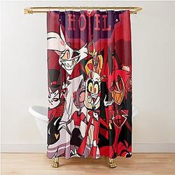 Hazbin Hotel All Characters Shower Curtain
